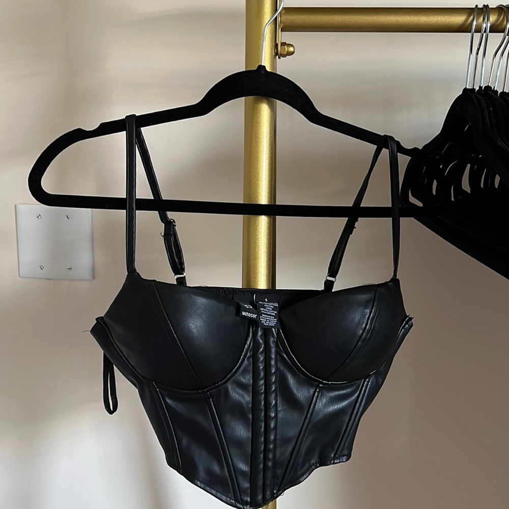 Windsor Black Corset Top (S)